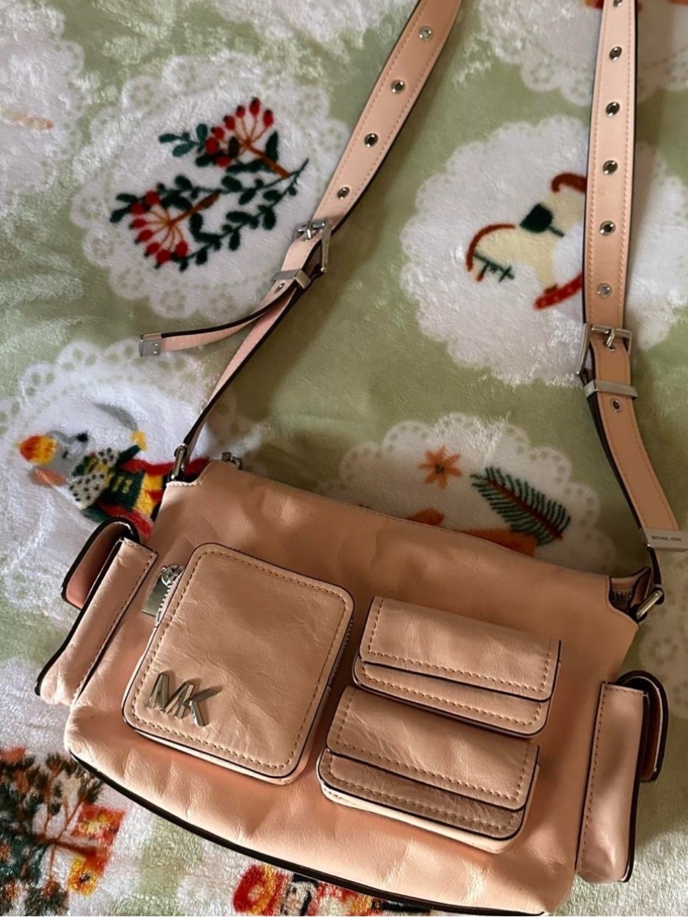 Michael kors Dakota blush pink shoulder bag pocket bag